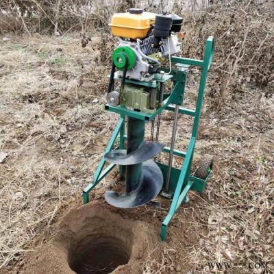 大馬力挖坑機型號 啟航汽油手提挖坑機 山藥種植打眼機