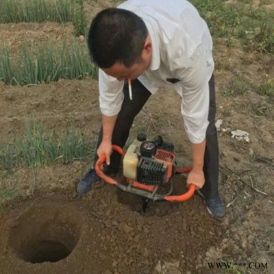 **生產單人操作種植山藥鉆坑機 道路綠化栽種挖洞機