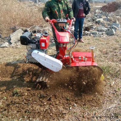 山藥果園用挖溝機(jī) 農(nóng)用柴油手扶排水開溝機(jī) 田園管理機(jī)價(jià)格