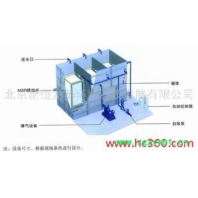 供應新恒龍基5噸/小時-50噸/小時膜生物反應器MBR法中水成套設備