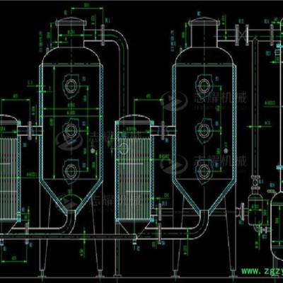 溫州志耀2000L 中藥雙效濃縮器 藥液二效濃縮器 中藥節能濃縮器 中藥外循環濃縮器 高效濃縮器