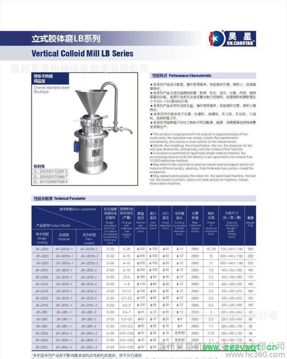 中藥濕法研磨設備-膠體磨-七項**新品(圖)