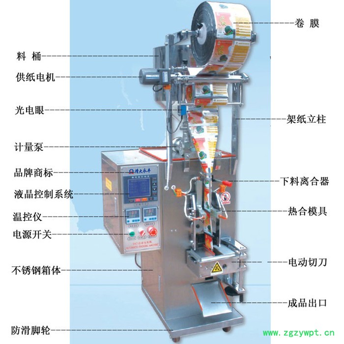 定制北京清大永豐DXD系列醬體自動包裝機，北京醬體包裝機，中藥膏體包裝機，芥末膏小袋包裝機